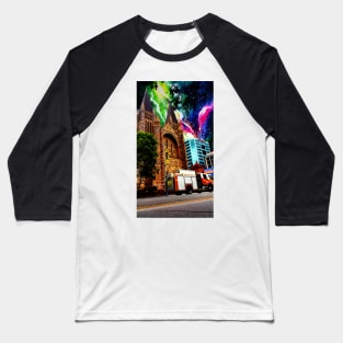 Brisbane City Space Collection - Brisbane City Church Baseball T-Shirt